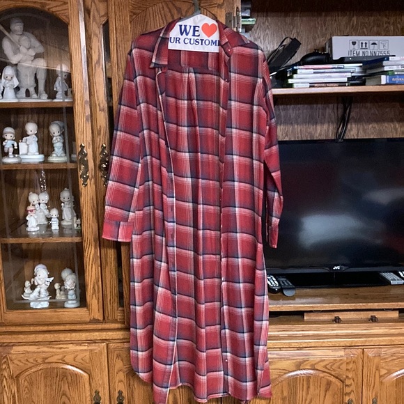 Ralph Lauren Plaid Duster - Picture 1 of 5